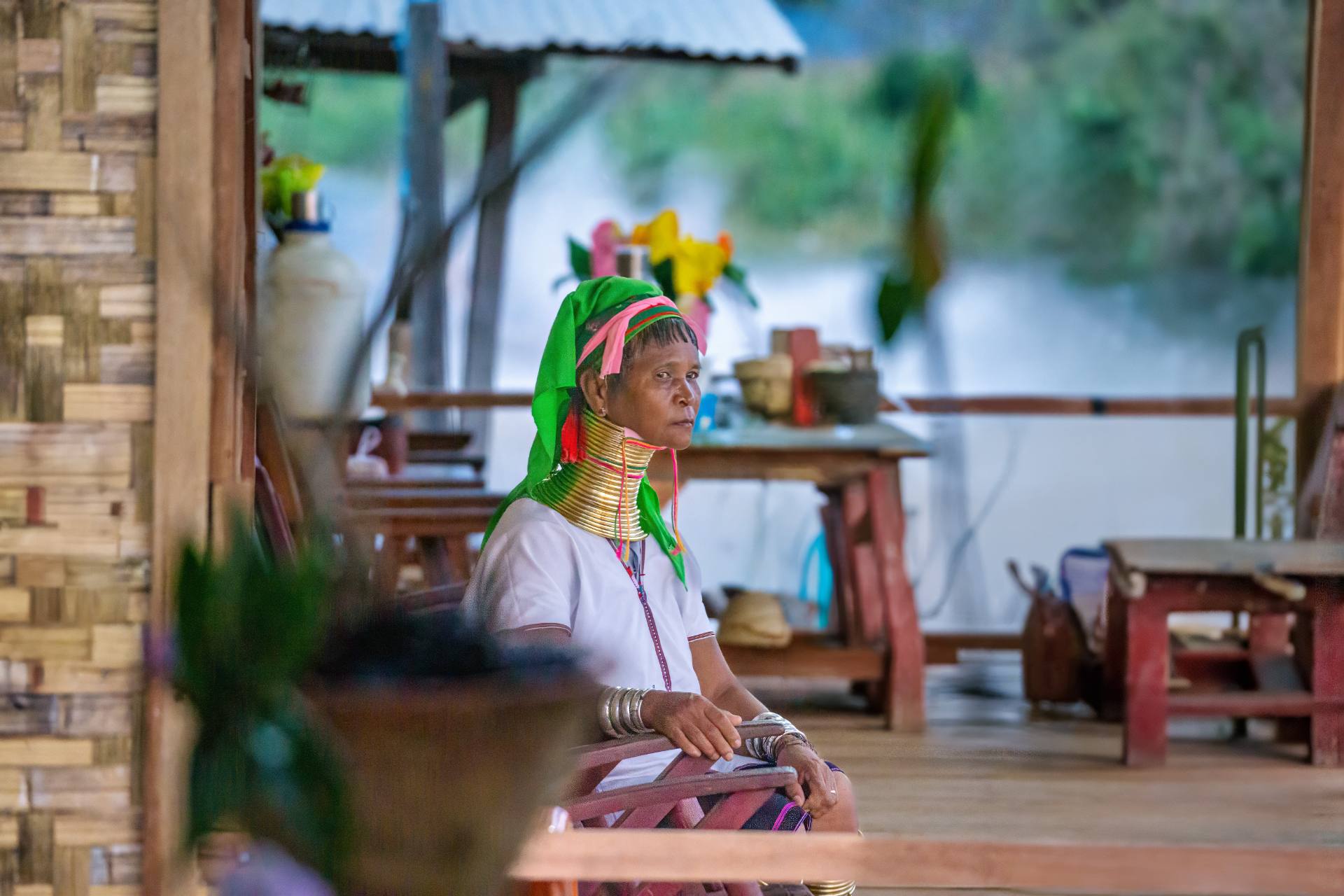 Langhalsfrau aus dem Volk der Padaung